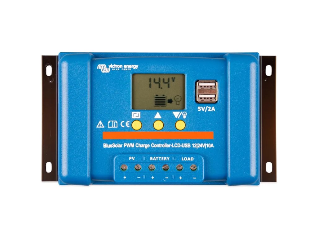 Solární regulátor PWM BlueSolar 10A LCD/USB