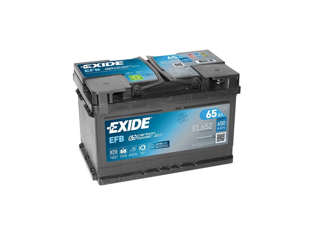 Akumulátor EXIDE Start - Stop   65 Ah EFB EL 652 278*175*175