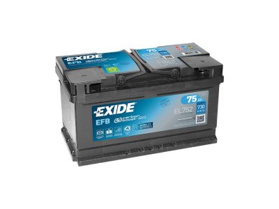 Akumulátor EXIDE Start - Stop   75 Ah EFB EL 752 315*175*175