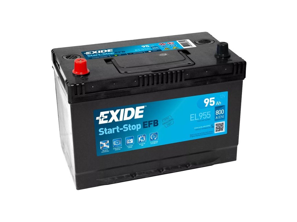 Akumulátor EXIDE Start - Stop   95 Ah EFB EL 955 306*173*222 L