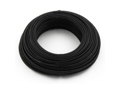 Kabel 10.0 mm2 černý 1m