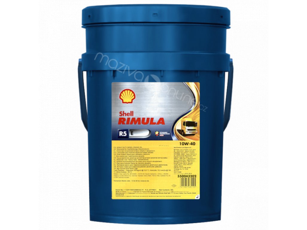 SHELL Rimula R5 E 10W40  20l