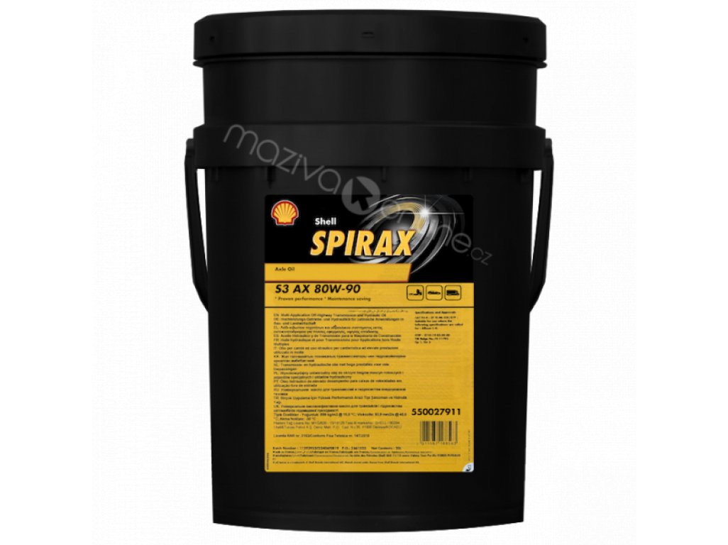 SHELL Spirax S3 AX 80W90 20l  GL5