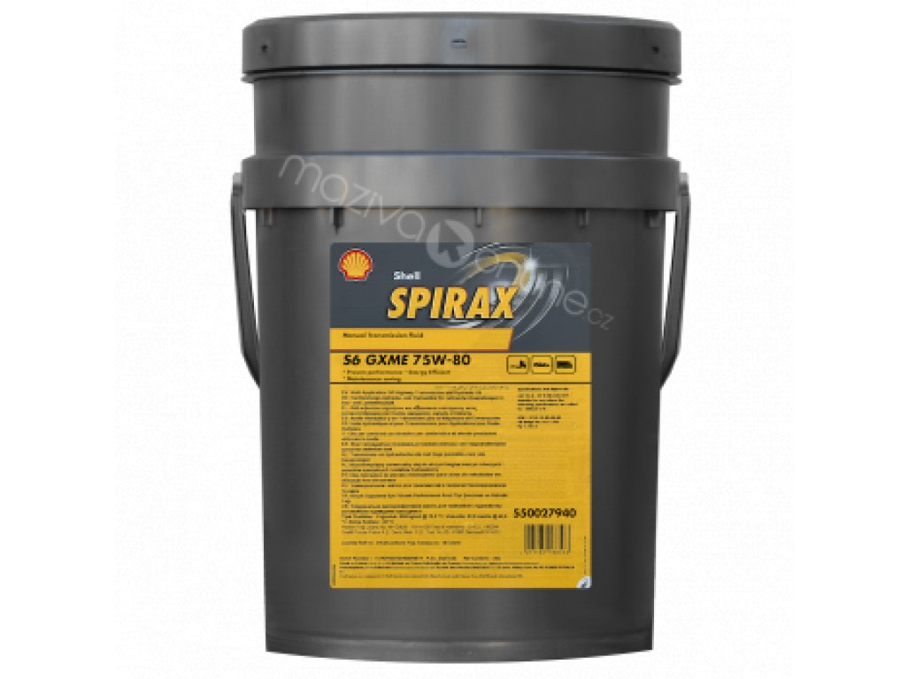 SHELL Spirax S6 GXME 75W-80 20l