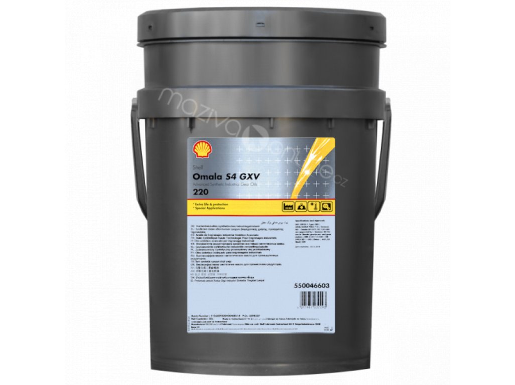SHELL Omala S4 GXV 220 20l