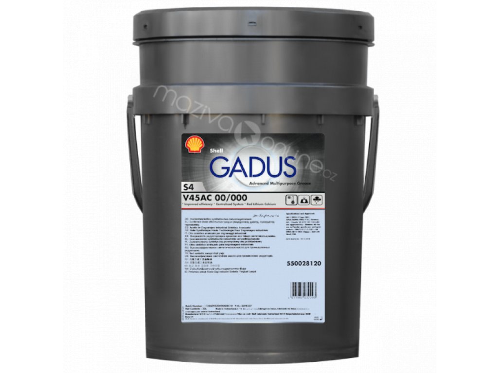 SHELL Gadus S4 V45AC 00/000 18kg