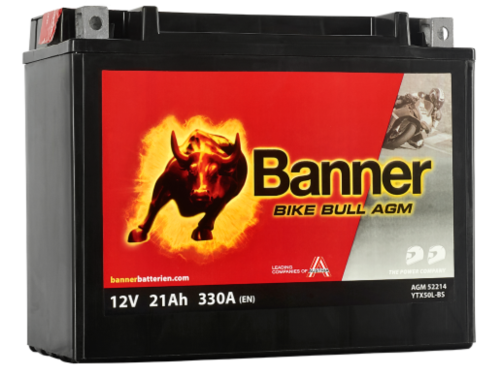 Banner Moto BIKE Bull 52214 AGM YTX50L-BS